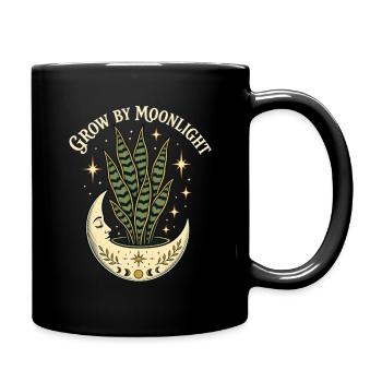 Grow by Moonlight – Mystical Sansevieria - Full Colour Mug - black - Right