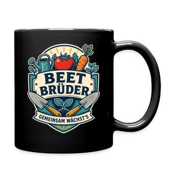 Beet Brüder Gemeinsam wächst es - Tasse einfarbig - Schwarz - Rechts