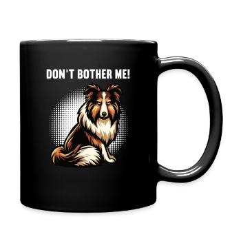Ne me dérange pas Propriétaire de Collie Holder de Collie - Mug uni - noir - Droite