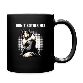 Ne me dérange pas Propriétaire de Collie Holder de Collie - Mug uni - noir - Droite