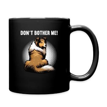 Ne me dérange pas Propriétaire de Collie Holder de Collie - Mug uni - noir - Droite