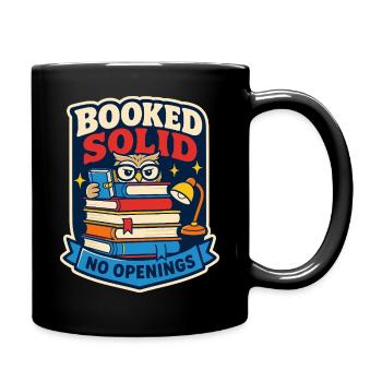 Booked Solid – No available dates - Full Colour Mug - black - Right
