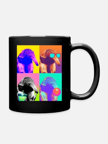 Ameisenbären Ameisenbär - Tasse einfarbig - Schwarz