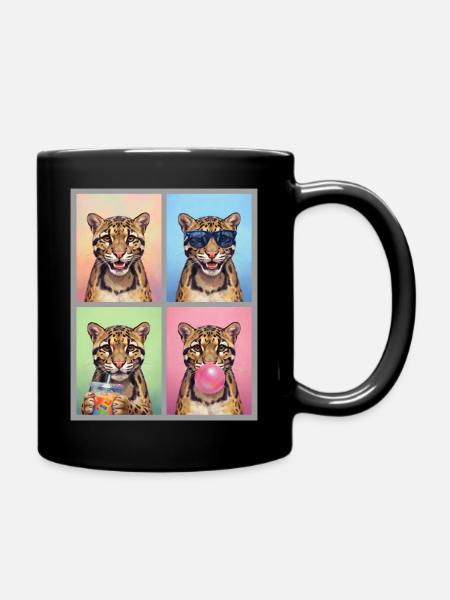 Nebelparder Clouded Leopard - Tasse einfarbig - Schwarz
