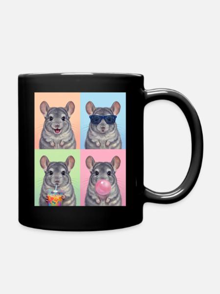 Chinchillas Chinchilla - Tasse einfarbig - Schwarz