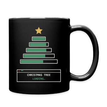 Christmas Tree Loading - Tasse einfarbig - Schwarz - Rechts