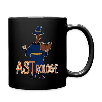 Astrologe Wortwitz - Tasse einfarbig - Schwarz - Rechts