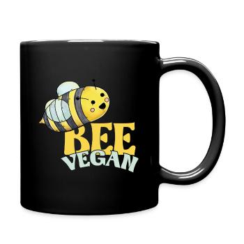 Végétalienne Sois végétalien - Mug uni - noir - Droite
