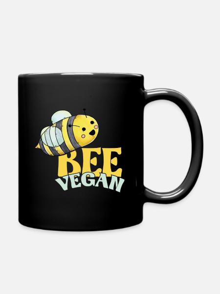 Végétalienne Sois végétalien - Mug uni - noir