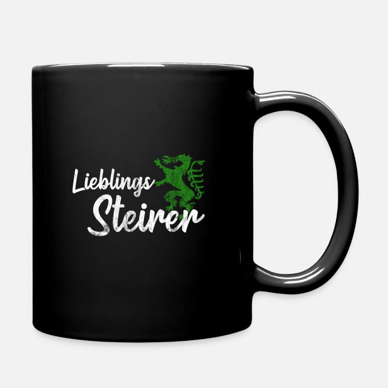 Lieblings Steirer Steiermark Motiv lustig Geschenk - Tasse einfarbig - Schwarz