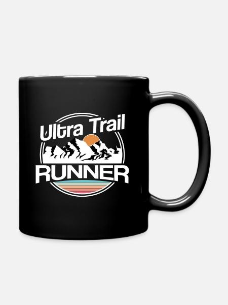 Ultrarunning, Ultra Trail Runne - Full Colour Mug - black
