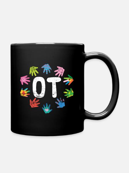 Ergo Praxis Geschenk Therapeuten Ergotherapie - Tasse einfarbig - Schwarz