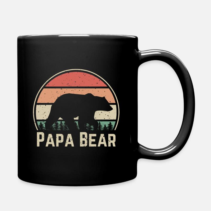 Papa Ours Meilleur papa Ours Ours Papa Ours - Mug uni - noir