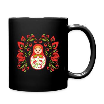 Matryochka cadeau URSS Russie poupée - Mug uni - noir - Droite