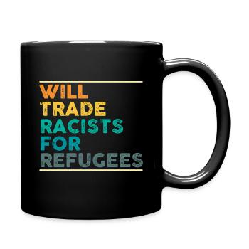 Journée des réfugiés Droits de l’homme Antiracisme E - Mug uni - noir - Droite