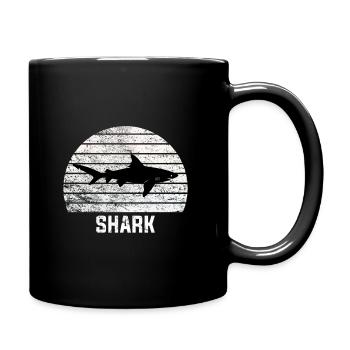 Shark - Full Colour Mug - black - Right