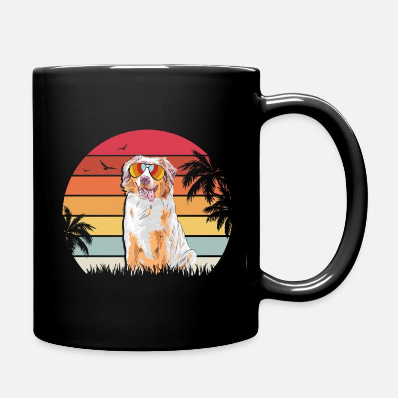 Aussie Australian Shepherd - Tasse einfarbig - Schwarz