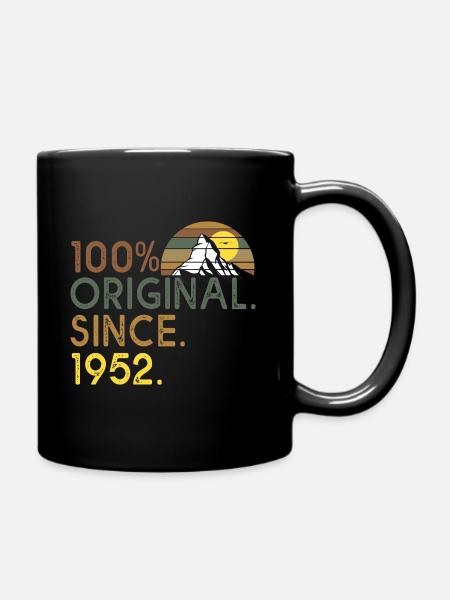 100 % original since 1952 anniversaire 70 ans - Mug uni - noir