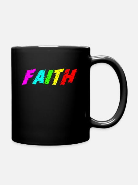 Faith - Tasse einfarbig - Schwarz