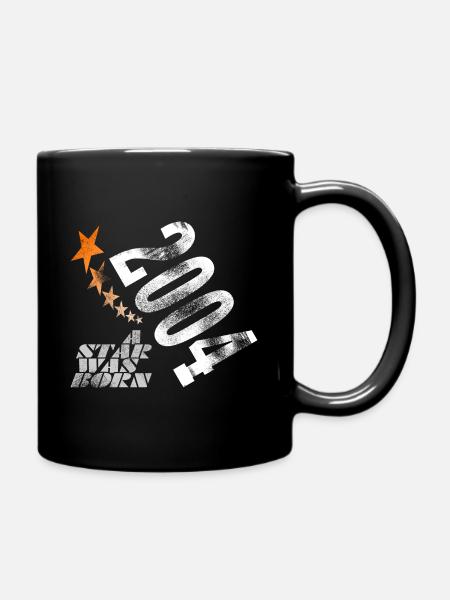 2004 | 18. Geburtstag - Tasse einfarbig - Schwarz