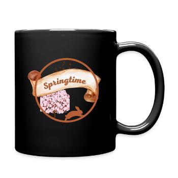 Springtime - Full Colour Mug - black - Right