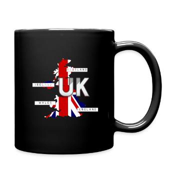 Uk - United Kingdom - Mug uni - noir - Droite