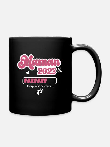 Maman En 2023 Annonce Grossesse Future Maman - Mug uni - noir