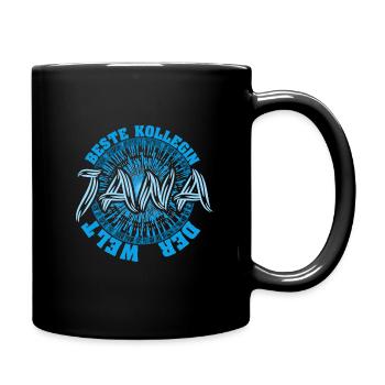 Beste Arbeitskollegin Jana - Tasse einfarbig - Schwarz - Rechts