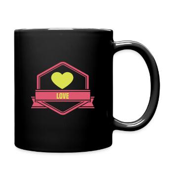 AMOUR - Mug uni - noir - Droite