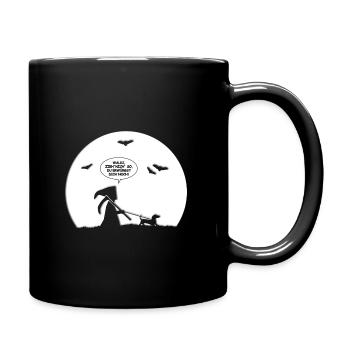 SENSENMANN - REAPER - HUND - GASSI GEHEN - HUNDE - Tasse einfarbig - Schwarz - Rechts
