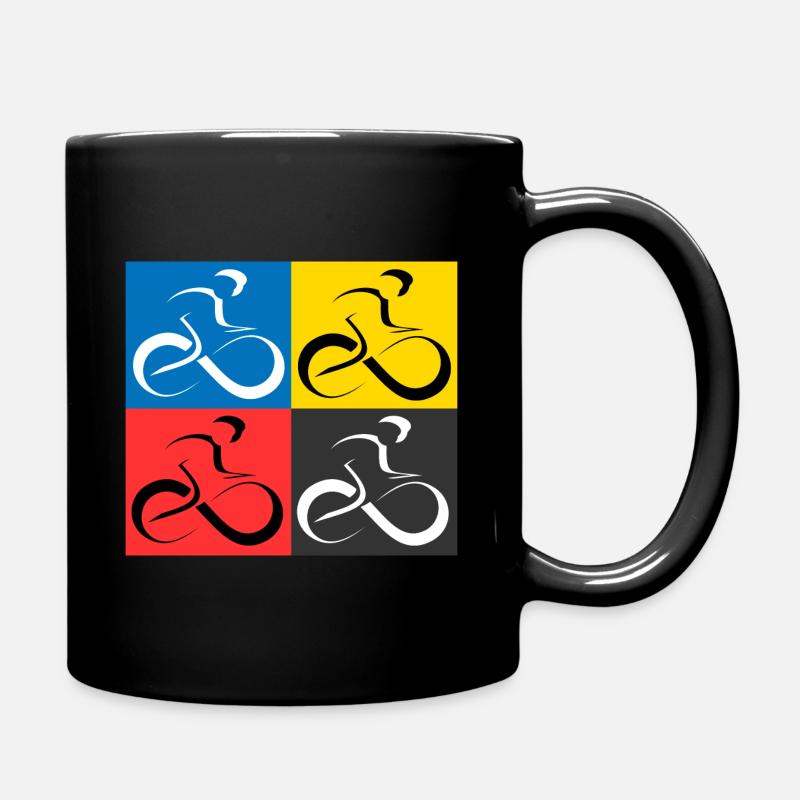 Speedy Cyclist Farbe - Tasse einfarbig - Schwarz