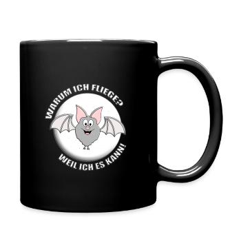 FLEDERMAUS - MONDSCHEIN - HALLOWEEN - TIERISCH - Tasse einfarbig - Schwarz - Rechts