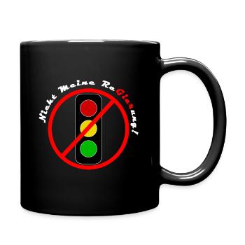 Ampel Regierung - Tasse einfarbig - Schwarz - Rechts