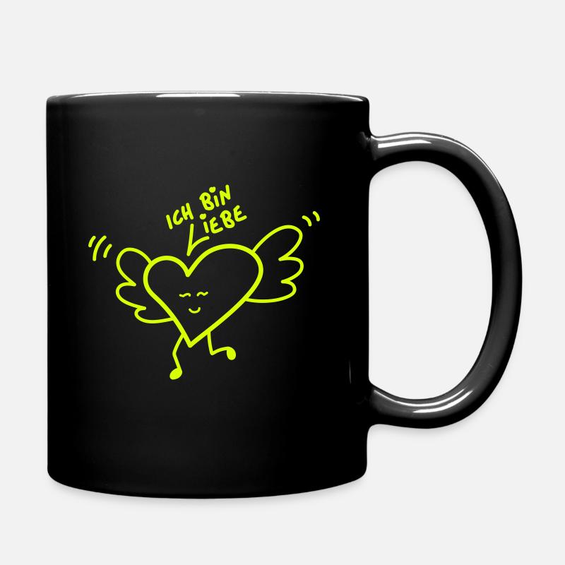 ICH BIN LIEBE - Tasse einfarbig - Schwarz