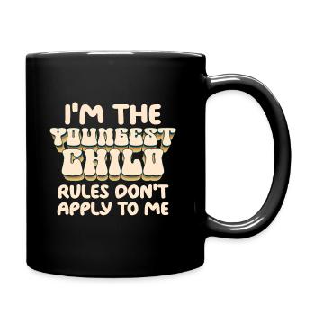 Family Kids Siblings Funny Gift Idea - Full Colour Mug - black - Right