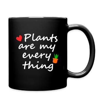 Plants are my everything - Full Colour Mug - black - Right