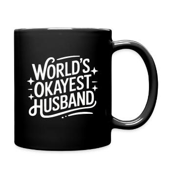 Ehemann Ehegatte Familie Hochzeit - Tasse einfarbig - Schwarz - Rechts