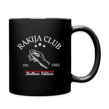 Rakija Balkan Srbija Bosna Hrvatska Jugoslavija - Tasse einfarbig - Schwarz - Rechts