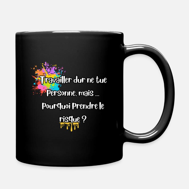 Humour de bureau ironie sarcasme - Mug uni - noir