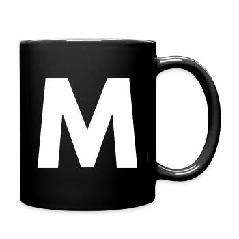M - Tasse einfarbig - Schwarz - Rechts
