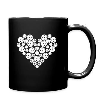 Pickleball Heart - Full Colour Mug - black - Right