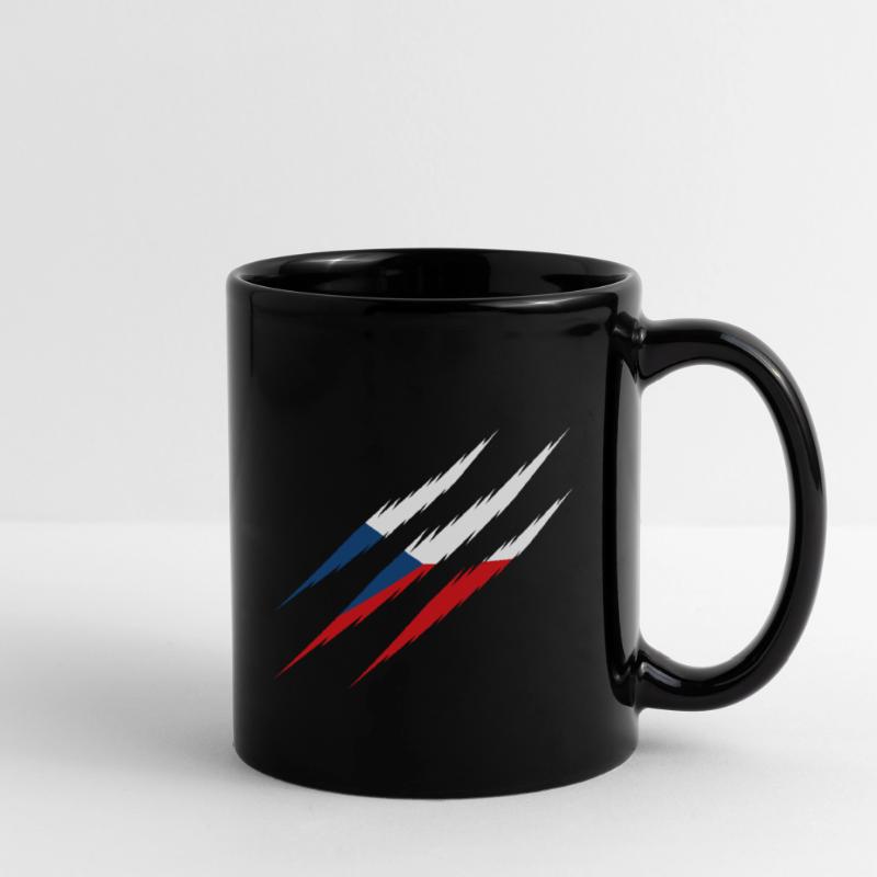 Drapeau tchèque, griffe, griffe, griffe, griffe, cz Mug uni