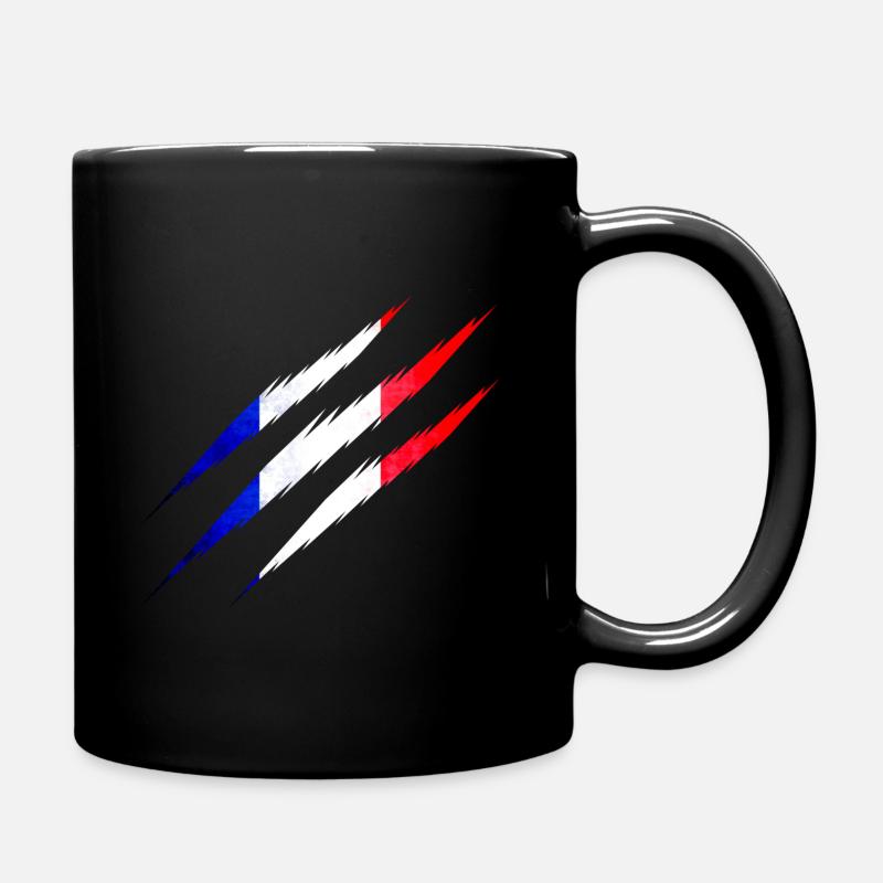 Drapeau france, tricolore, paris, nice, lyon, UE - Mug uni - noir
