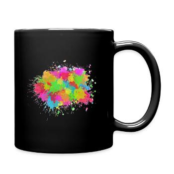 Splashes of colour - Full Colour Mug - black - Right