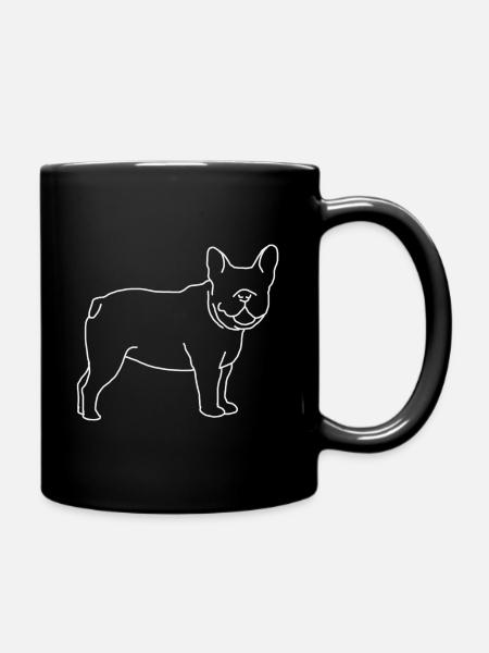 Just a Frenchie - Full Colour Mug - black
