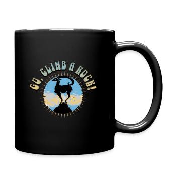 Allez, escaladez un rocher - Mug uni - noir - Droite