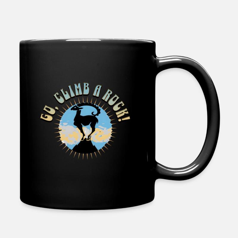 Allez, escaladez un rocher - Mug uni - noir