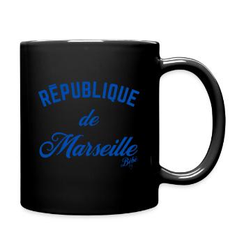 Tee-shirt Sweat Marseille République - Mug uni - noir - Droite