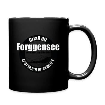 The Forggensee near Füssen - Full Colour Mug - black - Right