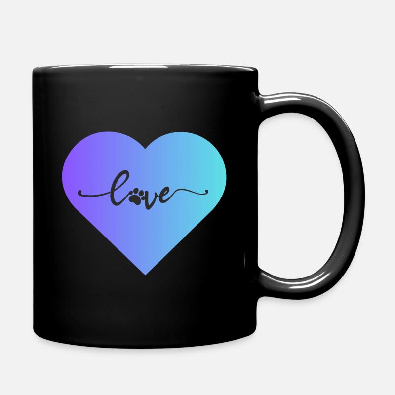 Hund Hunde Dogs - Tasse einfarbig - Schwarz